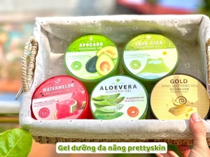 Gel Dưỡng Đa Năng Jeju Cica Soothing Gel Pretty Skin 300g