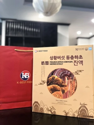 Nước Nấm Thượng Hoàng Đông Trùng Hạ Thảo K-Best Food (30 gói * 70ml)