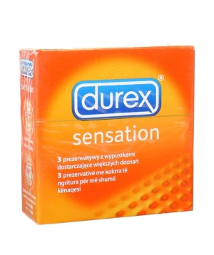 Bao cao su Durex Sensation - Hộp 3 chiếc, siêu gai