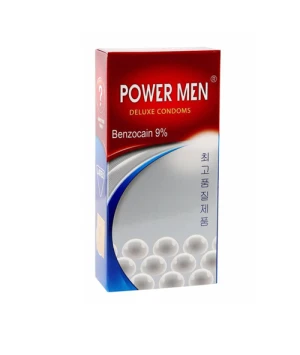 Bao cao su Power Men Longer Plus Type - Hộp 12 chiếc, gân gai, tăng khoái cảm, kéo dài thời gian quan hệ