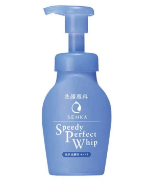 Bọt rửa mặt Senka Speedy Perfect Whip - 150ml tiết kiệm thời gian, cho da sạch sâu, ẩm mịn