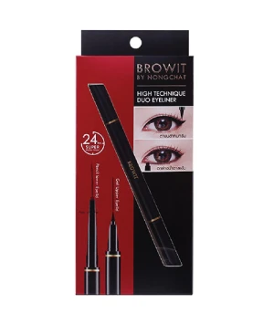Bút kẻ mắt 2 đầu Browit HighTechnique Duo Eyeliner 0.5ml + 0.14g tiện dụng, chống nước lâu trôi