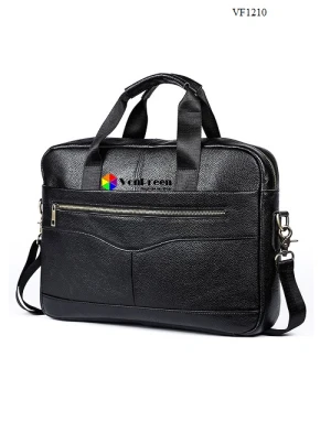 Cặp xách da bò Nam VF1210, thiết kế đơn giản vẫn toát lên sự sang trọng lịch lãm