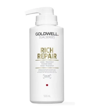 Dầu hấp Goldwell Dualsenses Rich Repair 60sec Treatment - 500ml phục hồi mái tóc 100% chỉ trong 60s, dành cho tóc khô , hư tổn