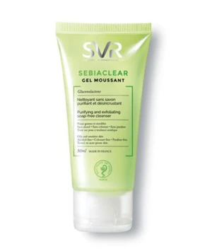 Gel rửa mặt SVR Sebiaclear Gel Moussant - 55ml làm sạch và loại bỏ tế bào chết dành cho da dầu, mụn