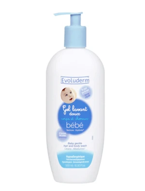 Gel tắm gội Evoluderm Gel Lavant Doux Bebe