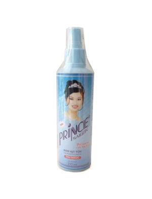 Gôm xịt tóc Prince Sài Gòn- 270ml, keo xịt tóc cứng, giữ nếp lâu cho tóc, dùng cho cả nam và nữ