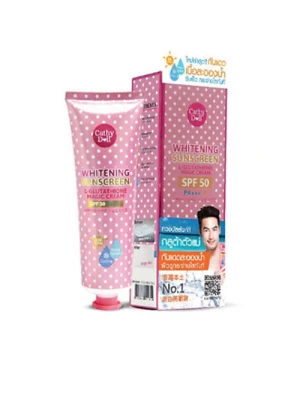 Kem chống nắng Cathy doll whitening sunscreen l-glutathione magic cream - 138ml, giúp chống nắng, dưỡng trắng da hiệu quả