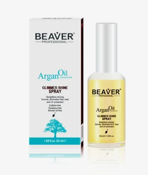 Xịt dưỡng tóc Beaver Argan Oil Glimmer Shine Spray - 50ml siêu bóng tinh chất Argan