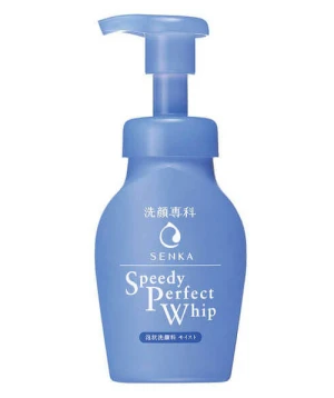 Bọt rửa mặt Senka Speedy Perfect Whip - 150ml tiết kiệm thời gian, cho da sạch sâu, ẩm mịn