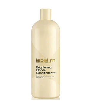 Dầu xả Label.m Brightening Blonde Conditioner - 1000ml, làm mềm mượt, phục hồi và thêm sắc tố cho tóc vàng.