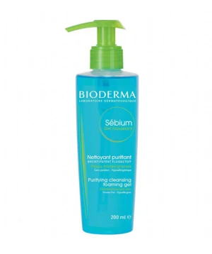 Gel rửa mặt Bioderma Sebium Gel Moussant – 200ml, làm sạch bụi bẩn, giúp da trắng sáng
