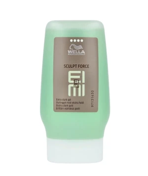 Gel vuốt tóc Wella Eimi Sculpt Force - 125ml, giúp giữ nếp tóc cứng và bóng mượt cấp độ 4.