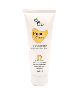 Kem dưỡng da chân Fixderma Foot Cream - 60g, hỗ trợ cung cấp độ ẩm, làm mềm da gót chân.