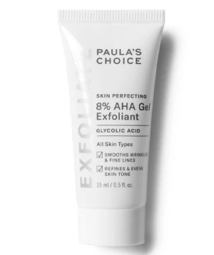 Tẩy da chết Paula's Choice Skin Perfecting 8% AHA Gel Exfoliant - 15ml, dưỡng ẩm cao cấp 8% AHA - Loại nhỏ