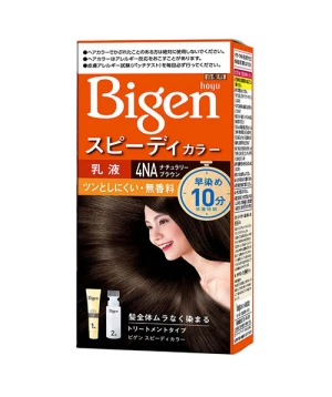 Thuốc nhuộm Bigen Speedy Color Milky - 80g, kem nhuộm phủ bạc thành phần thảo dược an toàn cho tóc