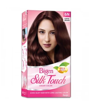 Thuốc nhuộm tóc Bigen Silk Touch Cream Color phủ bạc hoàn hảo với các gam màu tự nhiên và thời trang
