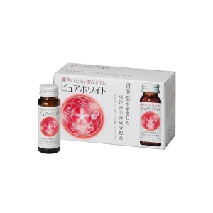 Nước uống trắng da Shiseido Pure White (Hộp 10 chai x 50ml)