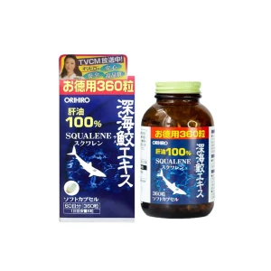 Viên uống dầu gan cá mập Orihiro Squalene 360 viên
