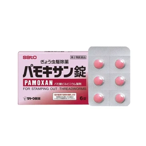 Viên uống tẩy giun Pamoxan Sato 6 viên