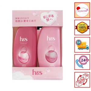 Cặp dầu gội xả HS Màu Hồng giúp phục hồi hư tổn