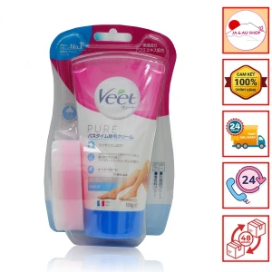 Kem tẩy lông Veet Pure cho da nhạy cảm màu xanh dương 150g