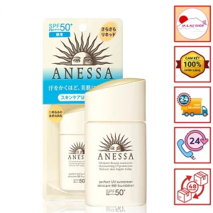 Kem Trang Điểm Chống Nắng Anessa Perfect BB Base Beauty Booster Spf50 Pa Tông Sáng (25ml)