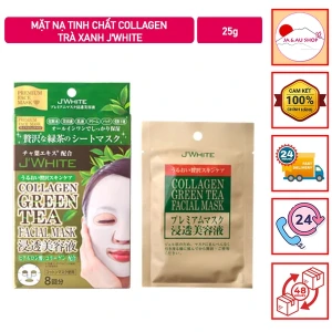Mặt Nạ Tinh Chất Collagen Trà Xanh J'White 25g Lẻ 1 Miếng