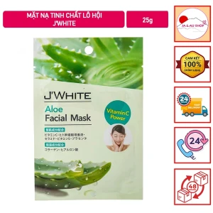 Mặt nạ tinh chất lô hội J'White 25g Lẻ 1 Miếng