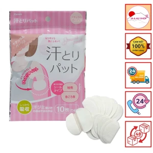 Miếng dán thấm hút mồ hôi vùng nách Kyowa màu da (5 miếng x2)