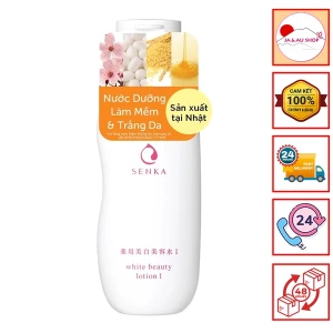 Nước dưỡng làm mềm và trắng da Senka White Beauty Lotion I 200ml