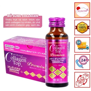 Nước uống Collagen Top SHINNIPPAI 10000mg Nhật Bản - Hộp 10 chai x 50ml