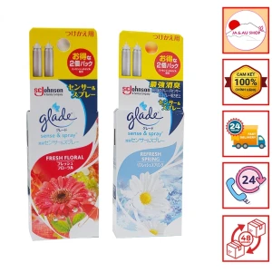 Set 2 lõi tinh dầu thay thế cho máy xịt thơm phòng tự động Glade Nhật Bản