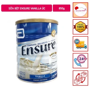 Sữa Bột Ensure Vanilla Úc - Hộp 850g
