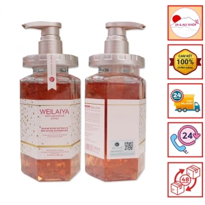 Sữa tắm trắng da cánh hoa hồng Damask Weilaiya 450ml