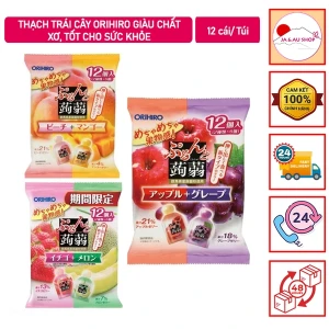 Thạch Orihiro Nhật Bản - Gói Thạch trái cây 12 cái