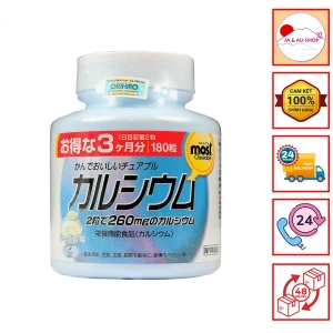 Viên nhai Most bổ sung Canxi vị sữa chua Orihiro 180v
