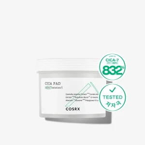Bông dưỡng ẩm và làm dịu da với thành phần nguyên chất từ thiên nhiên Cosrx Pure Fit Cica Pad