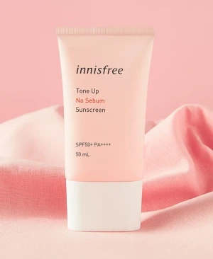 Kem chống nắng vật lý không gây nhờn Innisfree Tone-Up No-Sebum Sunscreen SPF35/PA+++ 50ml