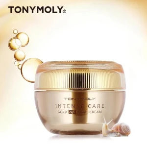 Kem dưỡng ốc sên giúp dưỡng trắng và tăng độ đàn hồi chống nhăn da Tonymoly Intense Care Gold 24K Snail Cream 45ml 