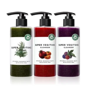 Sữa rửa mặt thải độc rau củ 3 trong 1 Byvibes Wonder Bath Super Vegetox Cleanser