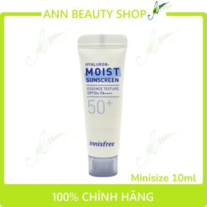Kem chống nắng Innisfree Hyaluron Moist Sunscreen Minisize 10ml