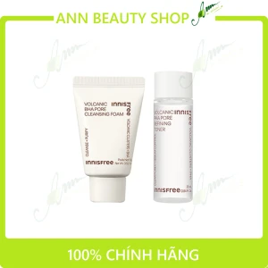 Kit Dùng Thử Innisfree Volcanic Pore Foam & Toner Kit