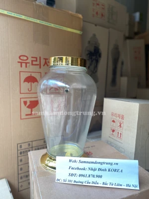 Bình sâm hàn quốc mã số 80 thể tích 8,5 lít cao 40 rộng 22,9cm