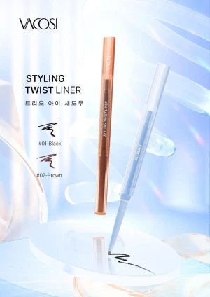 CHÌ GEL KẺ MẮT SIÊU MẢNH VACOSI STYLING TWIST LINER NEW CONCEPT- VM26