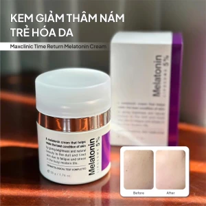 Kem Dưỡng Mờ Nám, Chống Lão Hóa Melatonin Liposome 5% Maxclinic Time Return Cream 50g