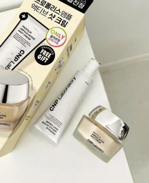 Set Kem dưỡng Keo Ong Tái Tạo Phục Hồi Da CNP Propolis Ampule Active Shot Cream 50ml 50ml