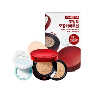 Set Phấn Nước Che Phủ Espoir Be Velvet Cover Cushion SPF42 PA++ 13gx2 (Tặng Lõi Refill + Phấn phủ mini 3g)