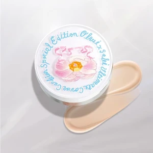 Set Phấn Nước Ohui Ultimate Cover Lifting Cushion Flower Saki Edition 15gx3
