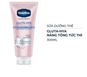 Sữa Dưỡng Thể Nâng Tông Tức Thì Vaseline Gluta-Hya Body Tone-Up UV Lotion 300ml